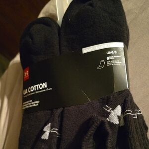 Under Armour Black Cotton Socks